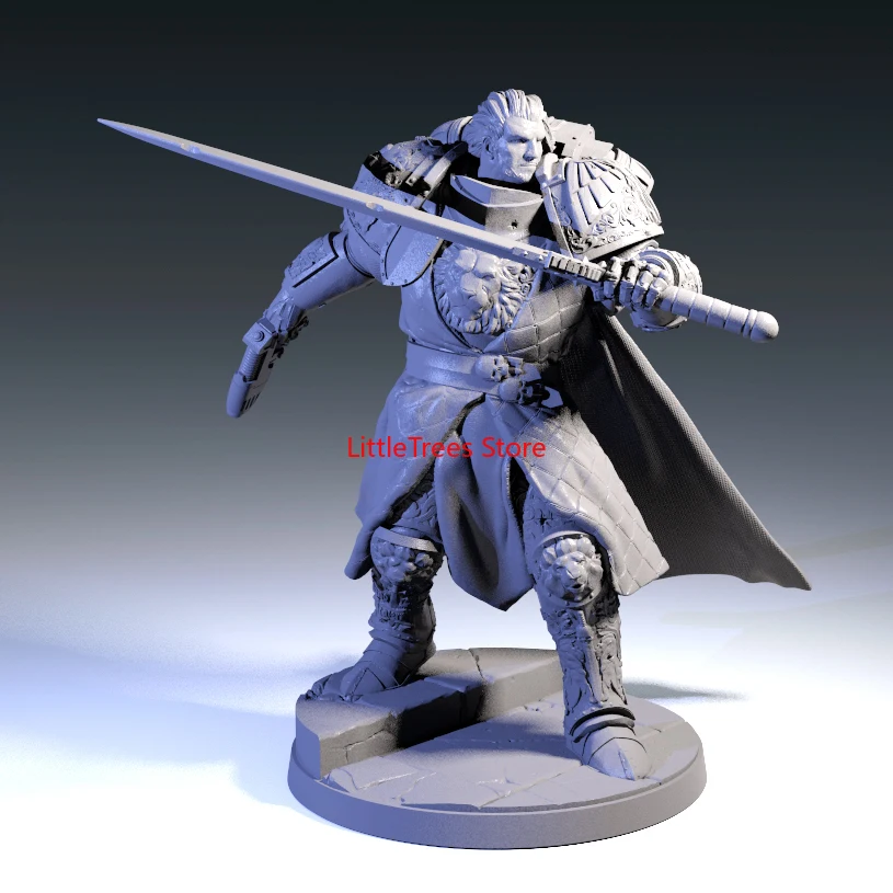 

1/24 75mm Resin Model Soldier Warrior Figure Unpainted No Color RW-068