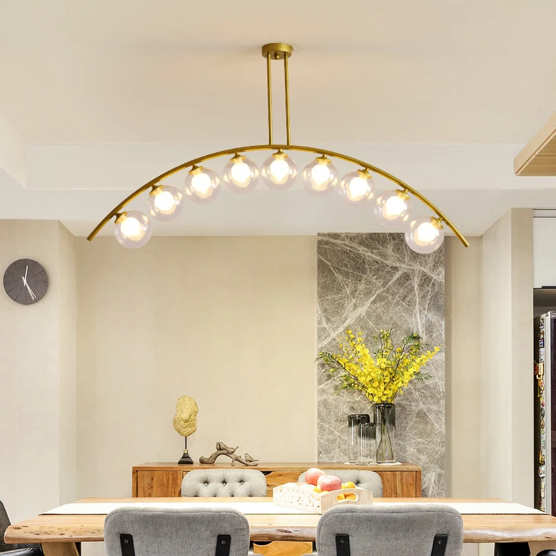 Роскошное Простое жемчужное ожерелье люстра для лобби стеклянная