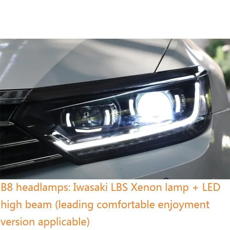 MODEL M Автозапчасти Luces Led Para авто Drl аксессуары автомобильные лампы фары автомобильные фары в сборе 17 18 для Volkswagen Magotan - Цвет: MODEL M