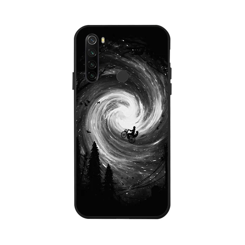 x051 Чехол для Redmi Note 8 T, 3D, сделай сам, Окрашенный черный, силиконовый, мягкий, ТПУ, матовый чехол для телефона, для Xiaomi Redmi Note 8 Pro 8 T, задняя крышка, чехол - Цвет: x051