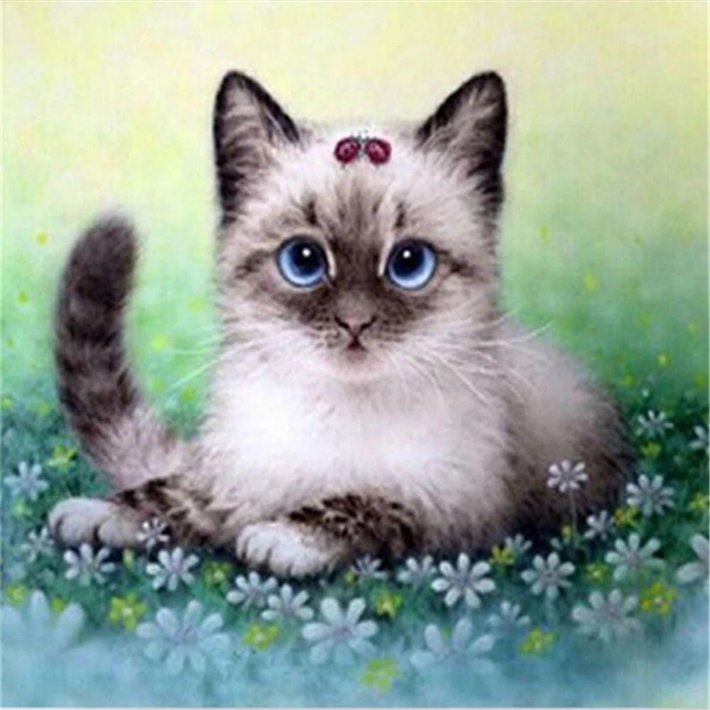 

Cartoon Animals Cats DIY Cross Stitch Embroidery 11CT Kits Needlework Craft Set Cotton Thread Printed Canvas Dropshipping