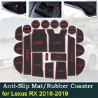 Противоскользящая резиновая накладка на дверь для Lexus RX 2016  2019 2017 2018 300 200t 450h RX200t RX300 RX450h, коврики с канавками, автомобильные аксессуары