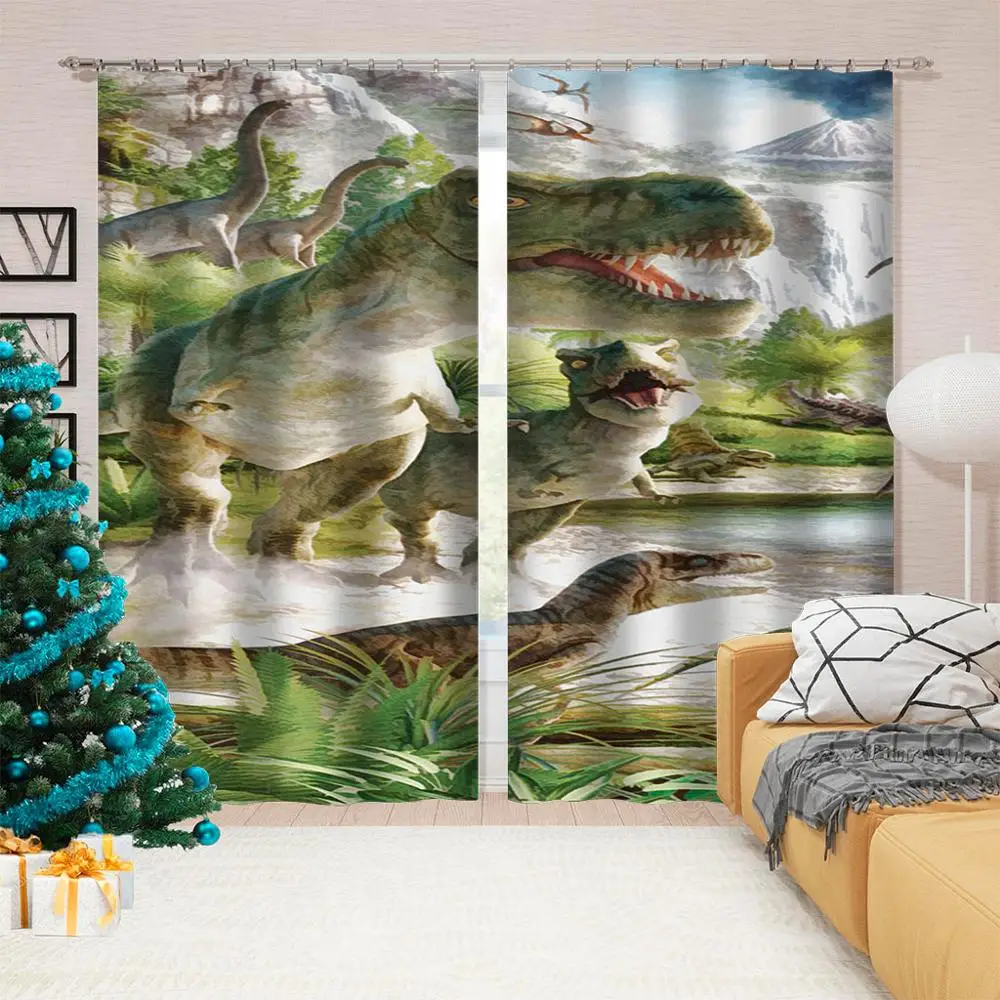 

New custom children's room cute cartoon boy girl bedroom animal 3d stereoscopic curtains Decoration curtains