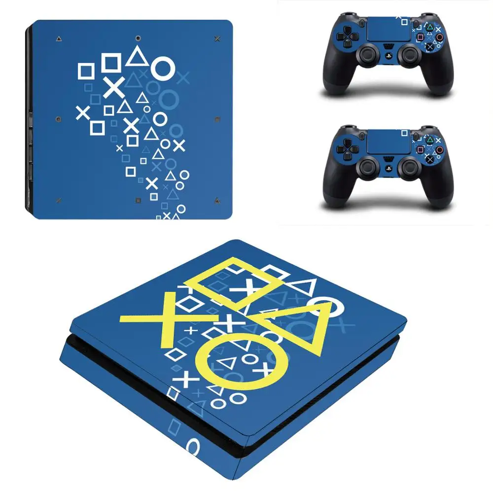 Нестандартная конструкция PS4 тонкий Стикеры Play station 4 кожи наклейка для Игровые приставки Slim консоли и