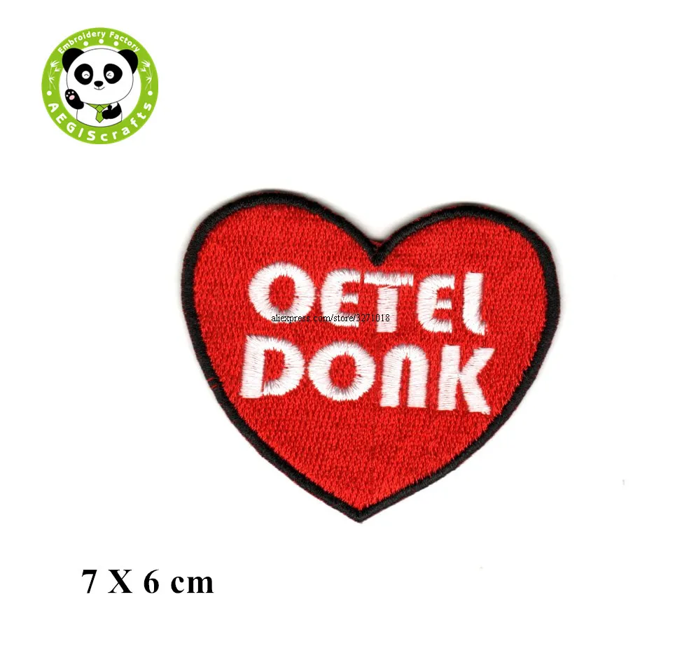 

oeteldonk heart 2021 embroidery patch for carnival