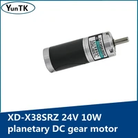 24v 10w planetary dc gear motor x38srz diameter 38mm slow speed adjustable speed forward and reverse motor