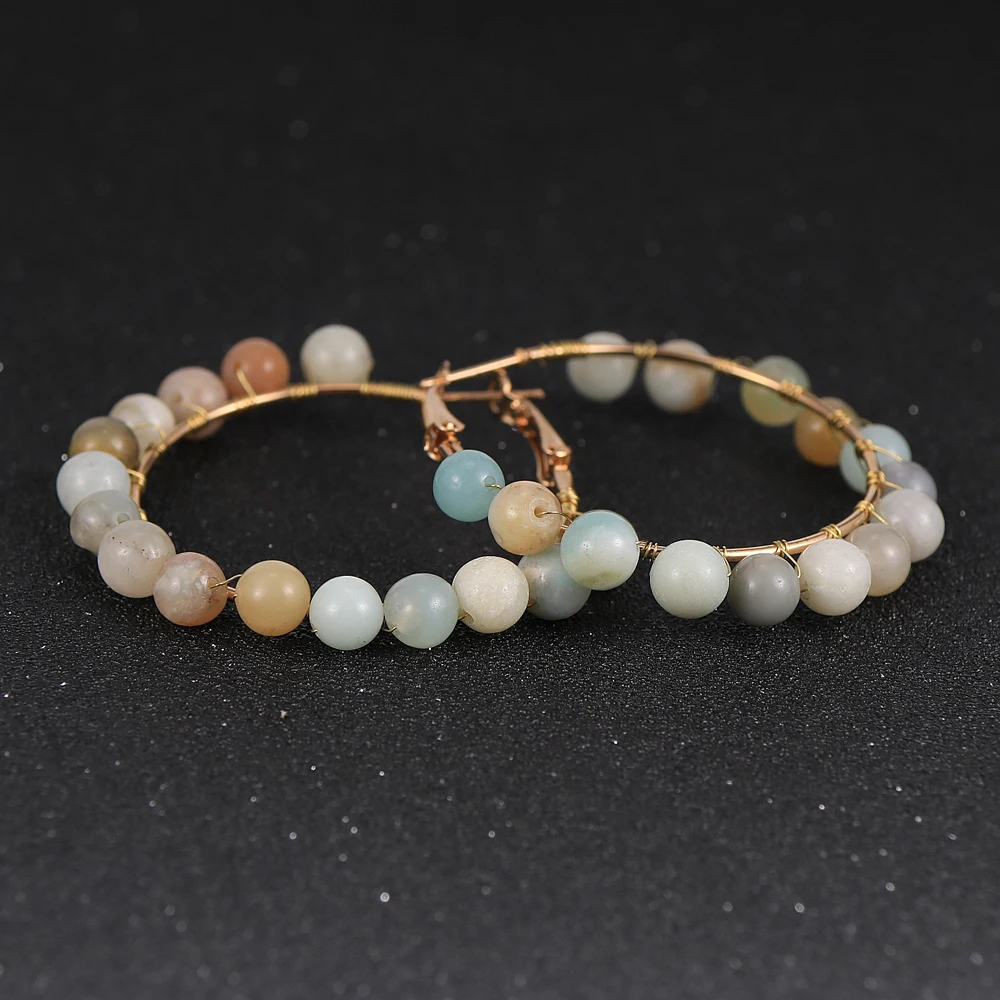 Женские Висячие серьги с натуральным клубничным кристаллом аметисты индийский