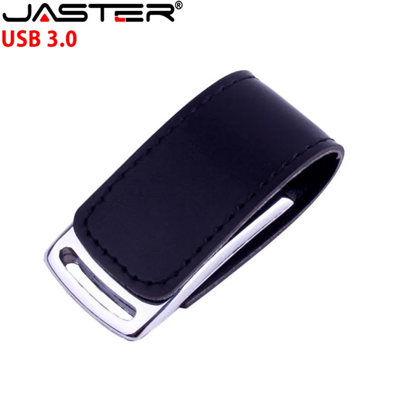 JASTER USB 3 0 логотип клиента металлический кожаный usb + Подарочная коробка флеш