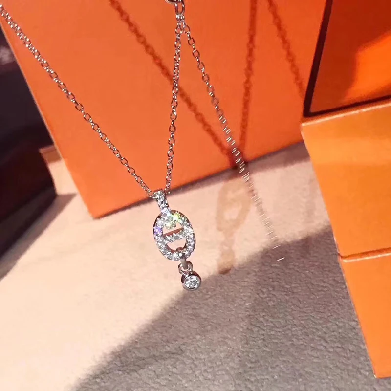 Бренд 925 стерлингового серебра ювелирные изделия для женщин Мини маленький кулон