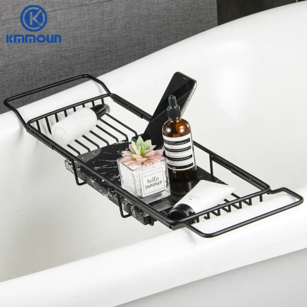 Ванная латунная сетка Мраморный поддон Ванная комната Многофункциональная полка Туалетный фен Bubble bath leisure lazy Spa Rack on.