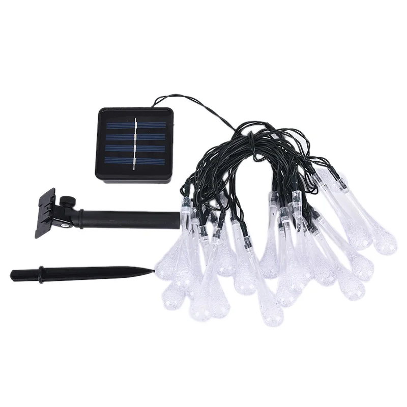 

Good Quality Raindrop Solar String Light Chrismas Outdoor Garden Waterproof Lamp Decoration