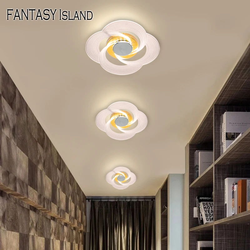 

LED Chandeliers for Living Room Bedroom Aisle Lights Ceiling Chandelier Indoor Lighting Black White Frame Home Corridor Lights