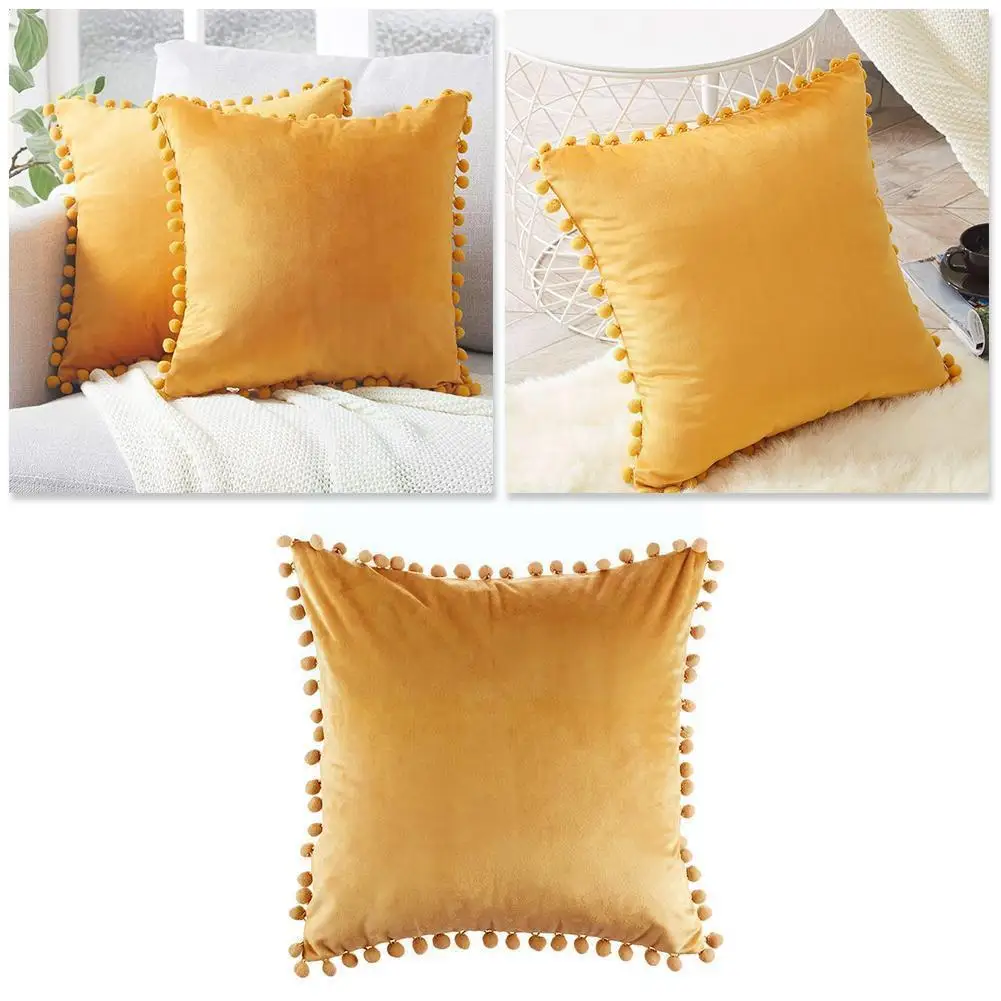 

Soft Ball lace pillowcase Decorative Pillowcase Bed Throw Pillows Cushions Covers Square Cover For Sofa Home Decor I7K3