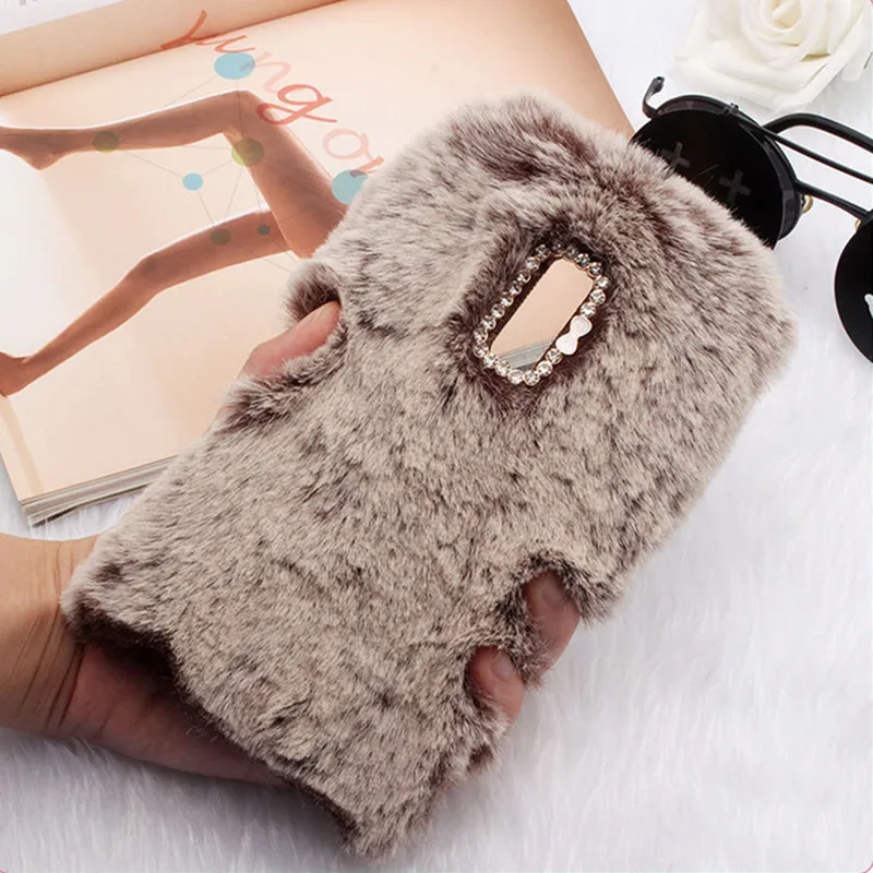 Cute Fluffy Rabbit Hair Case Cover For Xiaomi Redmi 7 7A 6 Pro 6A 8A 5 Plus 5A 4A 4X K20 Xiomi Mi 9 9t 8 Lite Warm | Мобильные