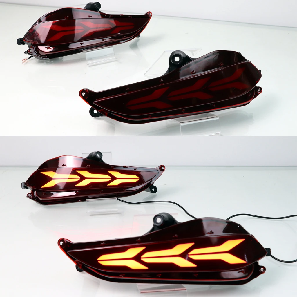 2 в одном Функция s красный светодиодный задний бампер отражатель светильник для