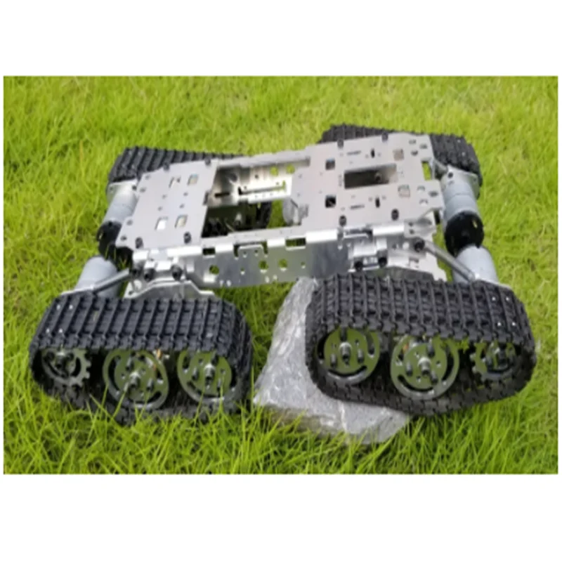 Tank Chassis Smart Car Tracked Chassis Siamese Robot Obstacle Climbing Chassis 4wd Climbing