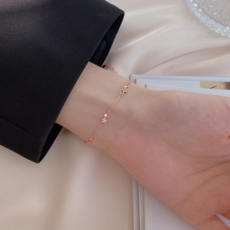 

Silver 925 Sterling Silver XINGX Bracelet for Women 2021 New Fashion Ins Special-Interest Design Bracelet Japanese Fresh Hand