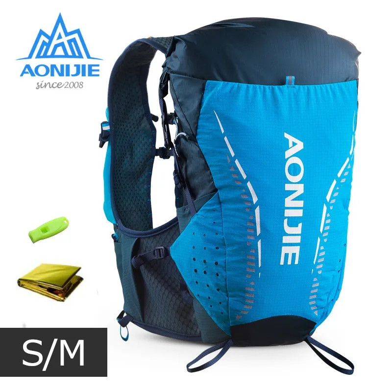 

SM Size AONIJIE C9104 Ultra Vest 18L Hydration Backpack Pack Bag Soft Water Bladder Flask Hiking Trail Running Marathon Race