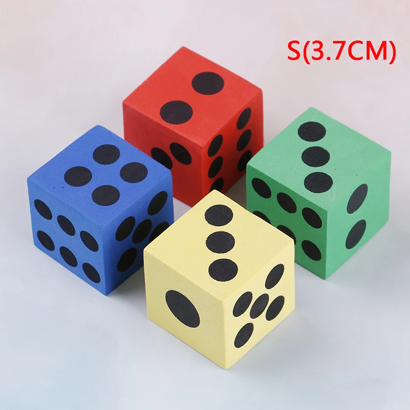 1 шт новый красочный 6 сторонней круглый кости Игральный стол игры