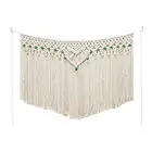 Гобелен из макраме хлопчатобумажная плетеная вручную богемная перегородка для комнаты двери шторы на окно свадебный фон 65x100 см