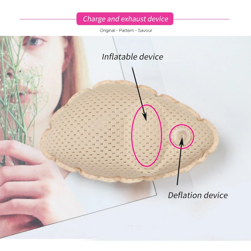 Прокдадка груди Нижнее белье вставка на воздушной подушке пены с эффектом пуш ап