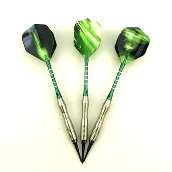 3 pieces / set of professional darts 18g green soft tip darts aluminum alloy darts throwing game 4