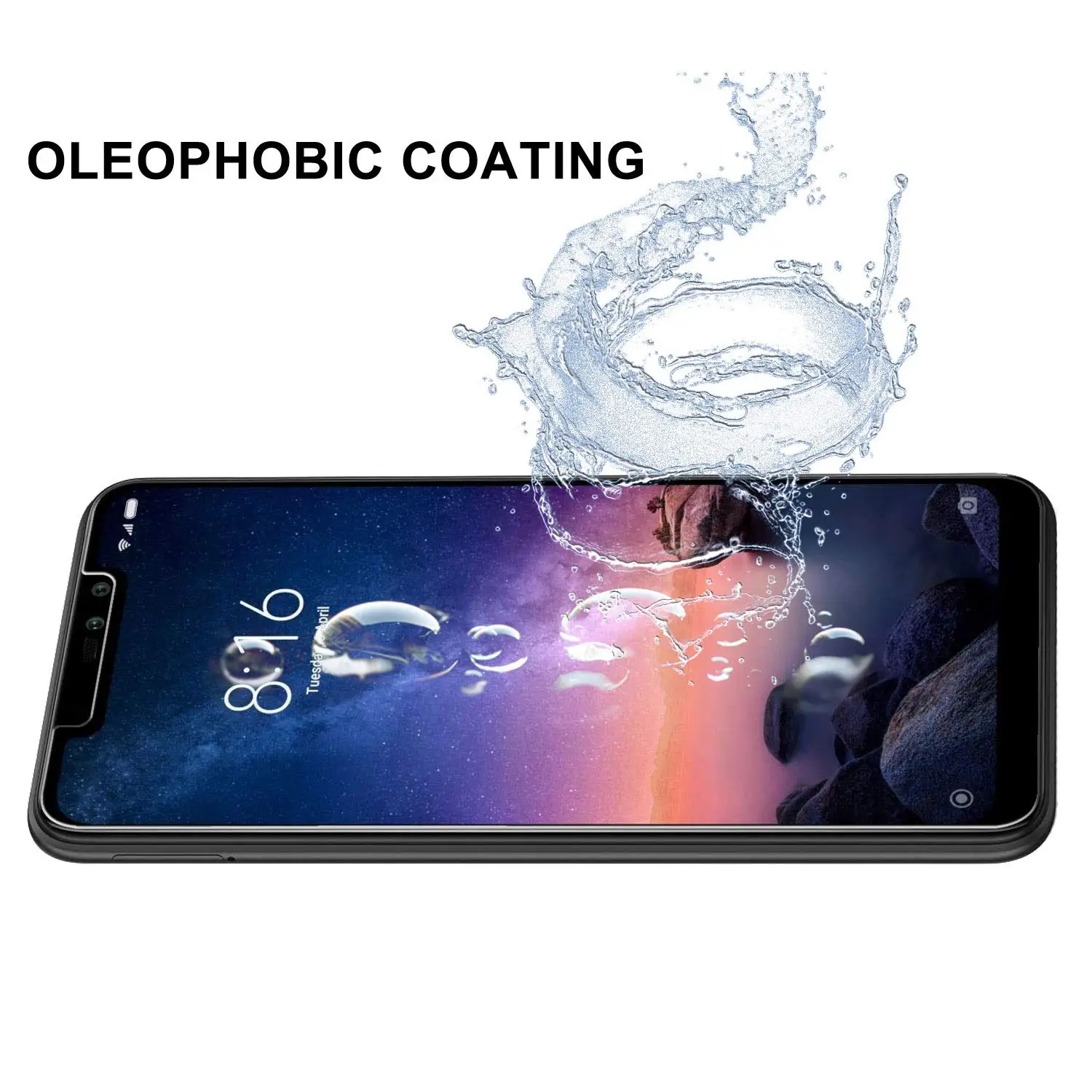 Закаленное стекло для Oukitel OK6000 Plus Premium 9H 2.5D Взрывозащищенная защитная пленка