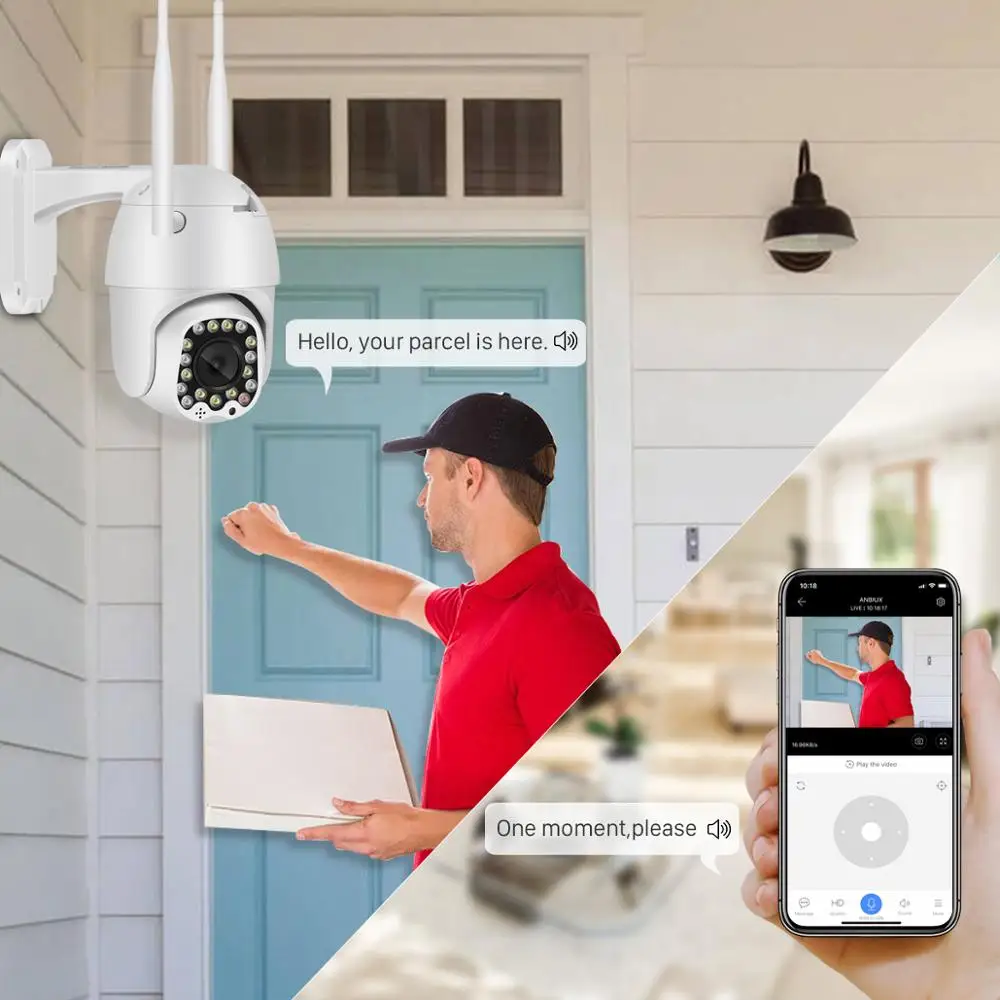 1080P FHD камера наблюдения s с Wi-Fi открытый 2MP автоматическое отслеживание дома