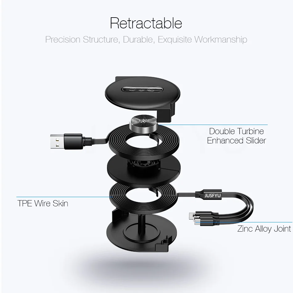 Кабель Micro USB для зарядки телефона, кабель type-C, 3 в 1 для iphone, samsung, huawei, Xiaomi, выдвижной кабель для синхронизации данных