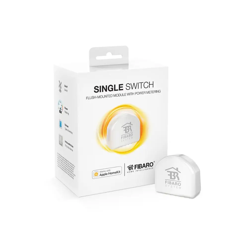 FIBARO Single Switch HomeKit управление подключенными устройствами Bluetooth®Технология низкого