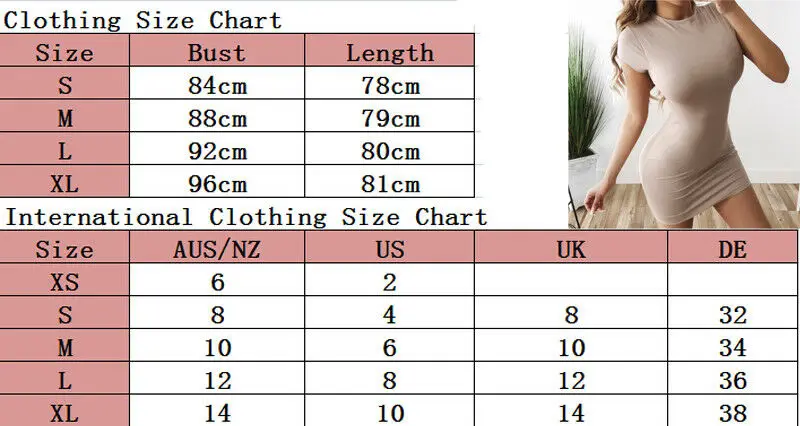 

2020 Summer Bodycon Sexy Slim Sheath Dresses Multiple Solid Women's Short Sleeve Slim Casual Mini Pencil Dress
