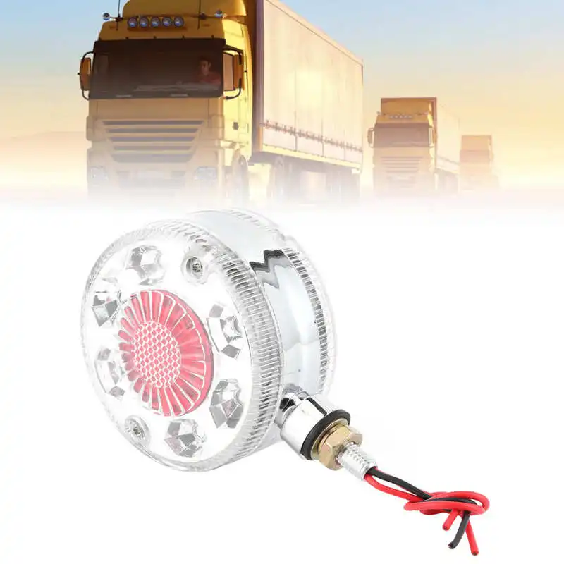 Автомобильный Боковой габаритный фонарь светильник цвета красный желтый 24LED 24V