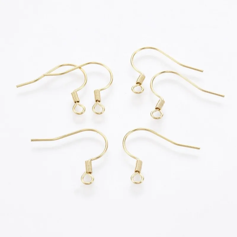 

200pcs 304 Stainless Steel Earring Hooks Ear Wire for Jewelry Making DIY Accessories Findings 18x20x2mm
