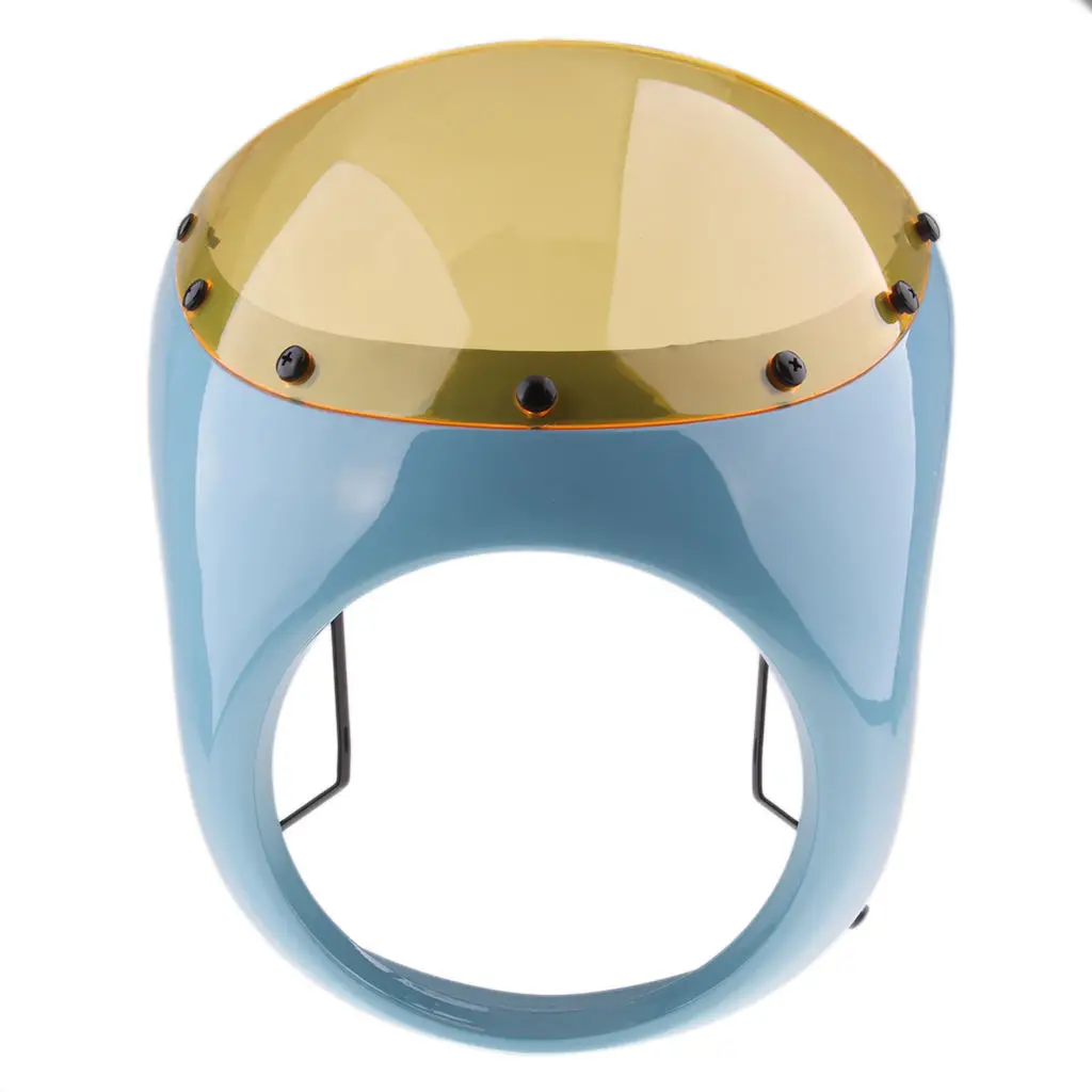 7 ''круглая фара обтекатель лобовое стекло чехол для ретро Кафе Racer |