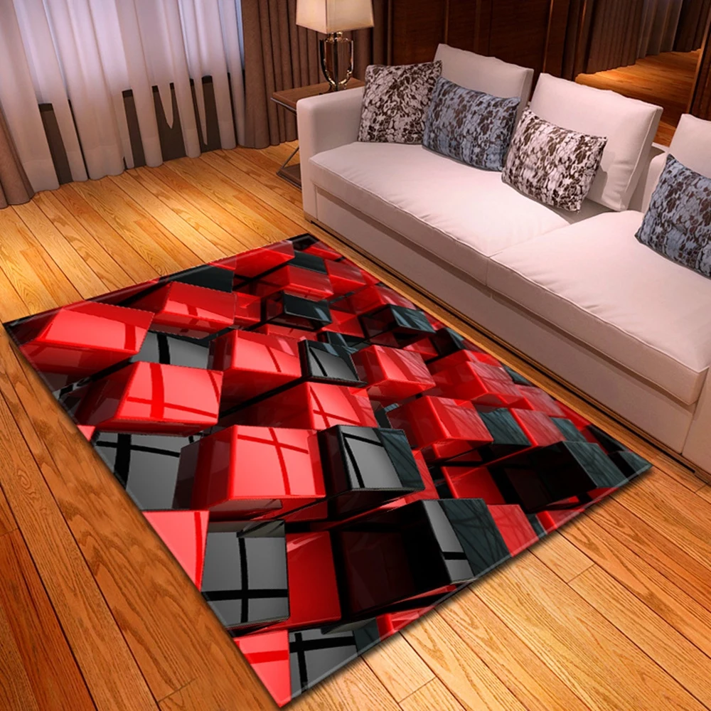 

Carpet Living Room Home Bedroom Bedside Decor Children Mat On The Floor Kids Room 3D Three-Dimensional Pattern Hallway Large Rug