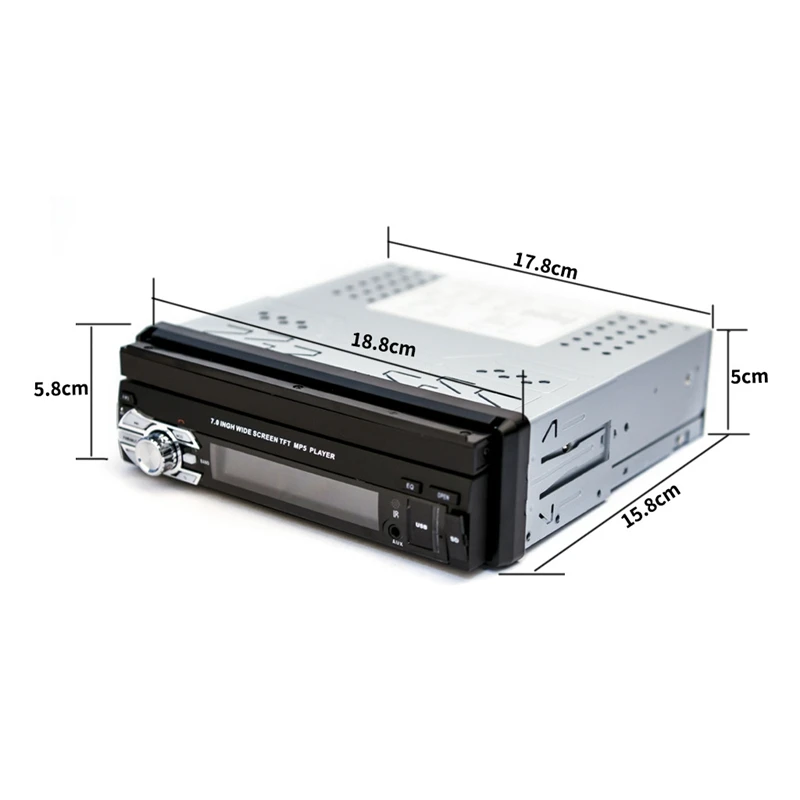Car Stereo MP5 Player 7 Inch Retractable Press Screen Support 1080P USB Port Bluetooth AUX FM/AM Radio | Автомобили и мотоциклы
