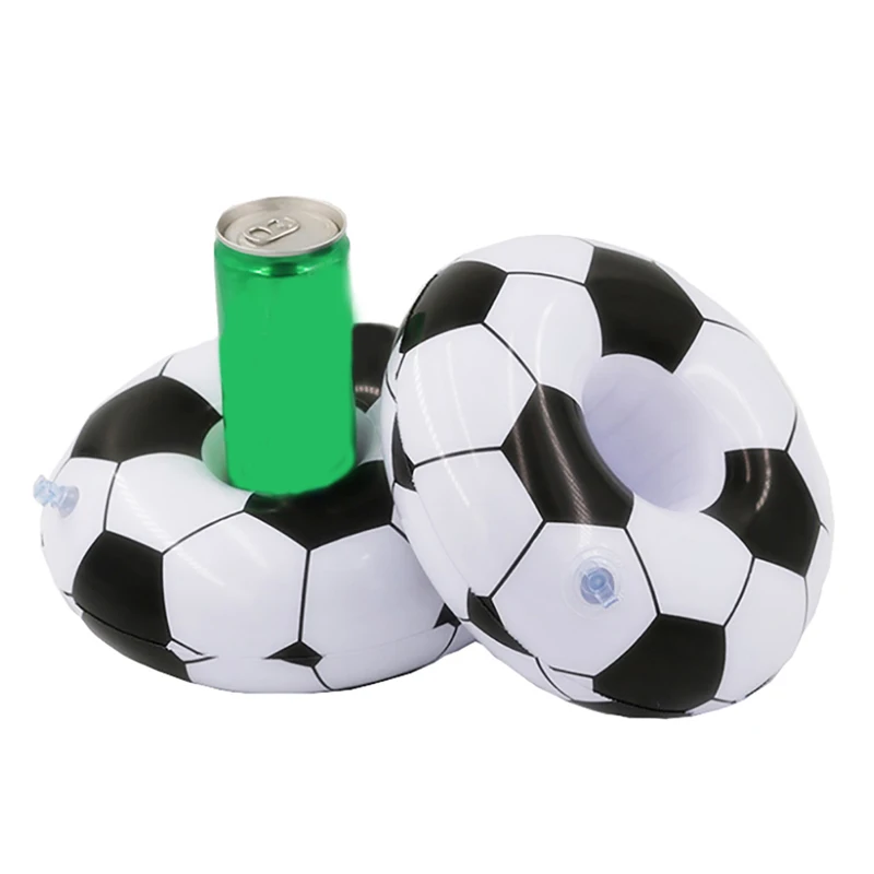 

1pc Inflatable Football Drink Pool Float Inflatable Cup Coasters Cola Beverage Cup Holder For Swimming Pool Beach Party