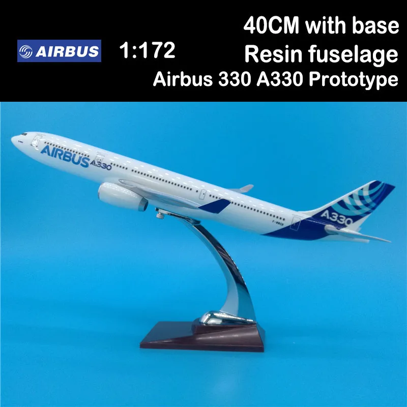 

40CM 1:172 Airbus 330 A330 Prototype Model Airlines Airplane W Alloy Wooden Base Aircraft Plane Airliner Display Adult Boys Toys