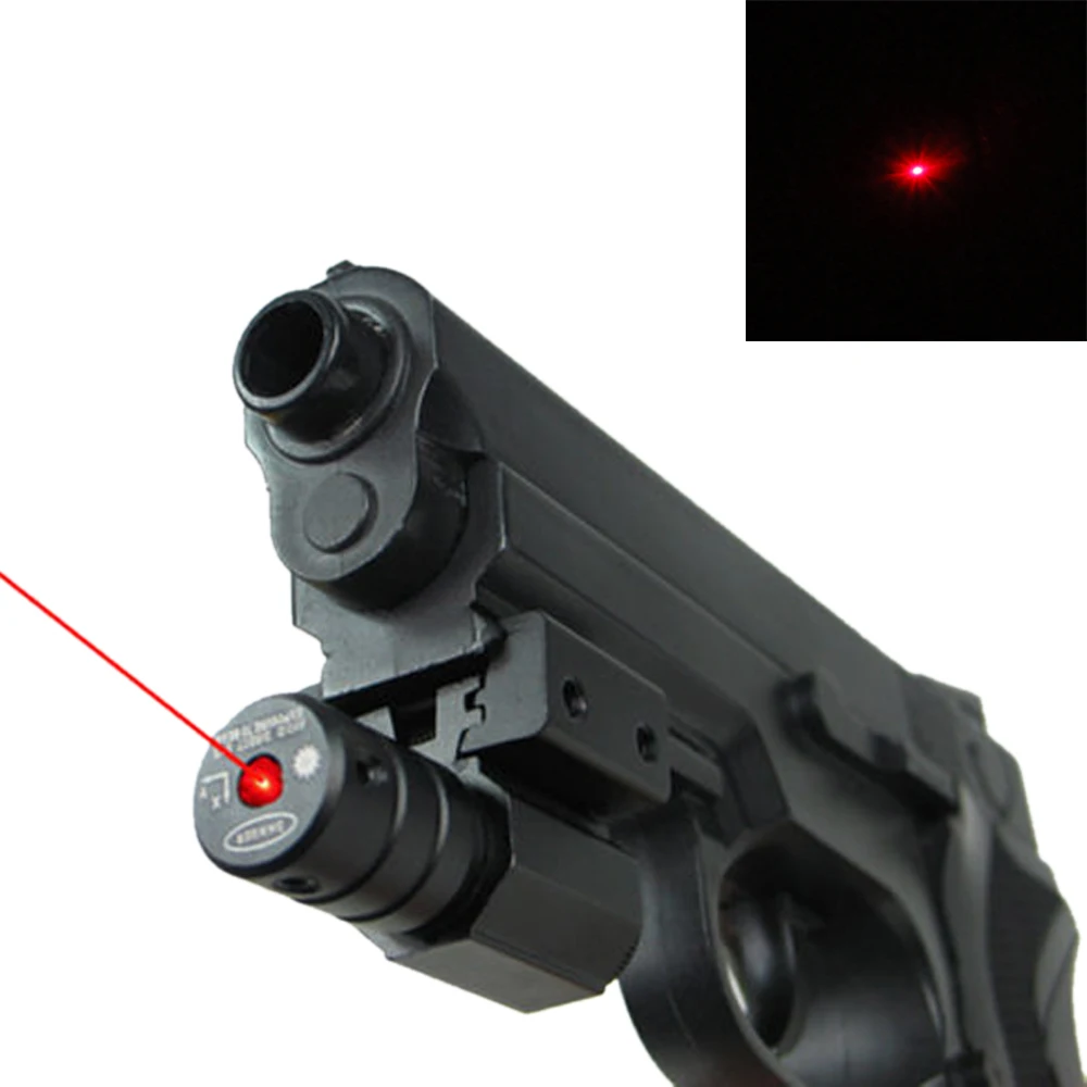 Тактический охотничий красный лазерный точечный прицел подходит для 11 мм/21 мм