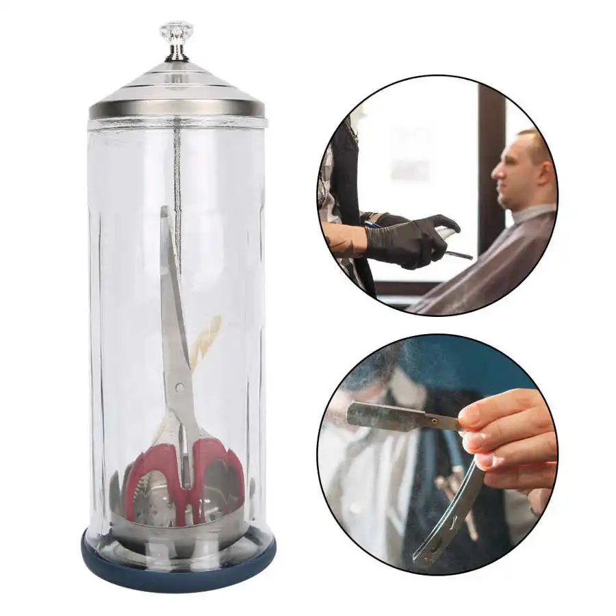 Профессиональная банка для салона парикмахерской стеклянная бутылка чистки с