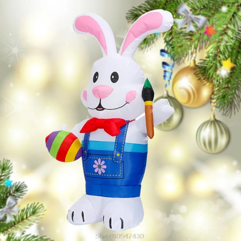 

1.8m Inflatable Easter Bunny Doll LED Night Light Figure Yard Outdoor Garden Toys Party Ornament Decorations F06 21 Dropship