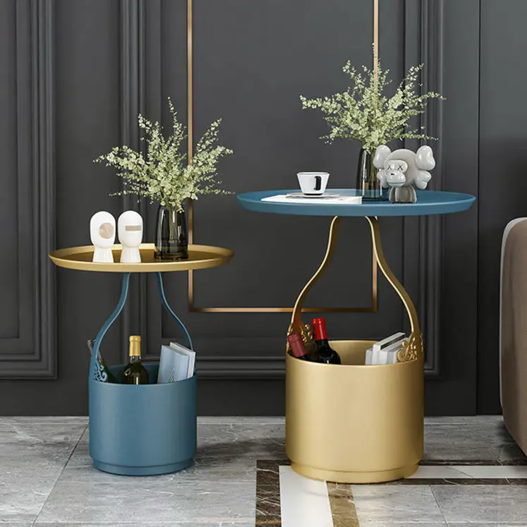 

журнальный столик Metal Wrought Iron Side Table Small Coffee Table Sofa Bedside Table Balcony Small Table Simple Side Cabinet
