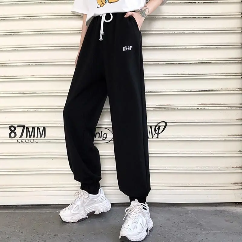 

Korean Style Women Oversized Sweat Pants New Winter Warmth Casual Track Pants Fashion Daily Trousers Joggers One Size Streetwear