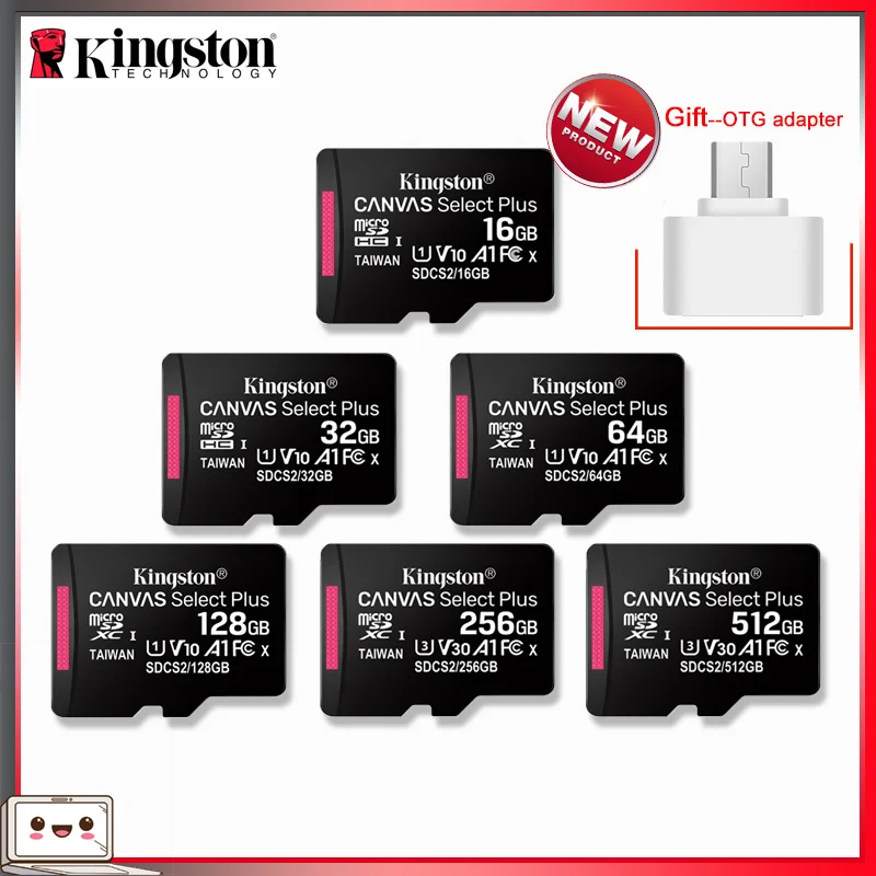 Kingston Micro SD 8 ГБ 16 ГБ 32 ГБ 64 Гб 128 ГБ 256 ГБ флеш-карта памяти Microsd SDHC/SDXC класс 10 дропшиппинг TF карт Micro sd