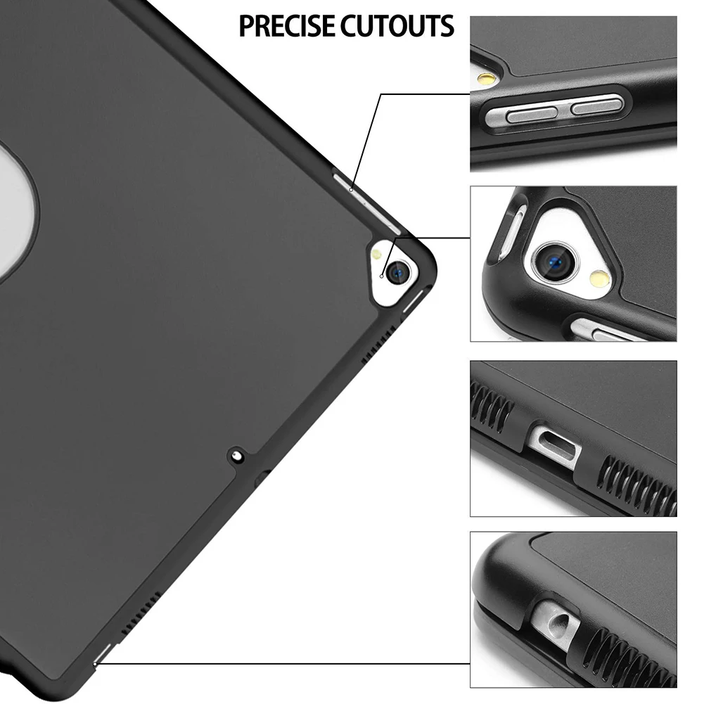 

Ultra-thin Case Bluetooth Keyboard Hard Shell Black Aluminum Alloy Wireless Keyboard Kit Protective Cover For IPad For Laptop