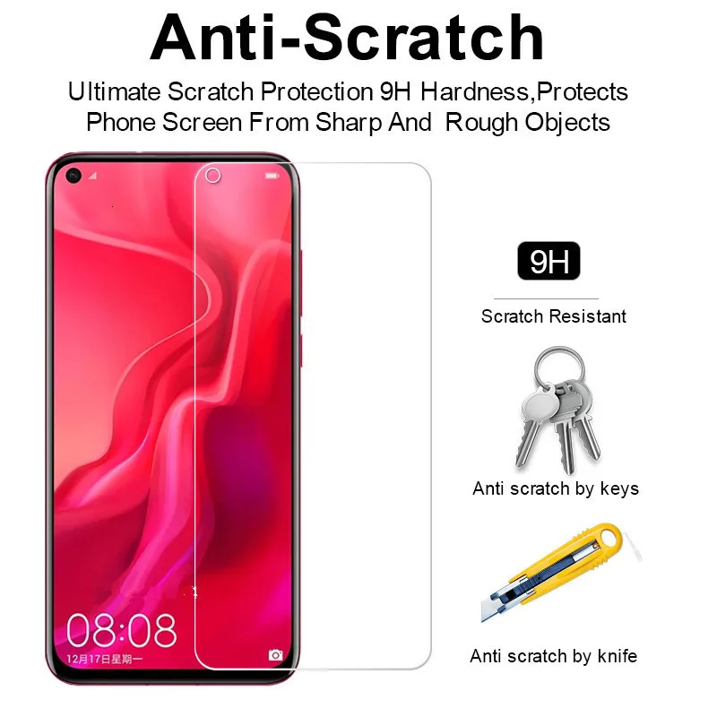 Защитное стекло для Huawei Nova 3 3i 3E 4 4E 5Pro 5i Pro 2.5D экрана 5T 5 2i 2Lite пленка|Защитные стёкла