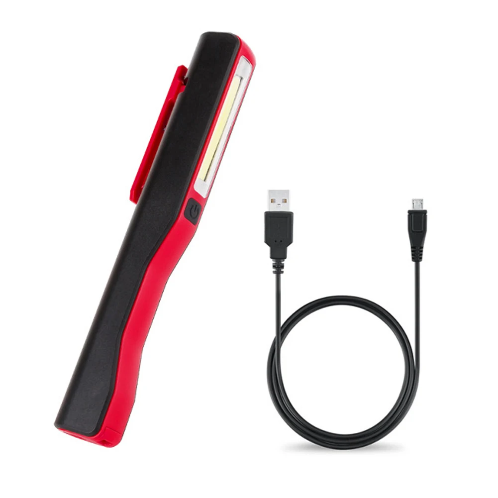 저렴한 COB LED 빛 USB 충전식 자기 검사 작업 포켓 펜 손전등