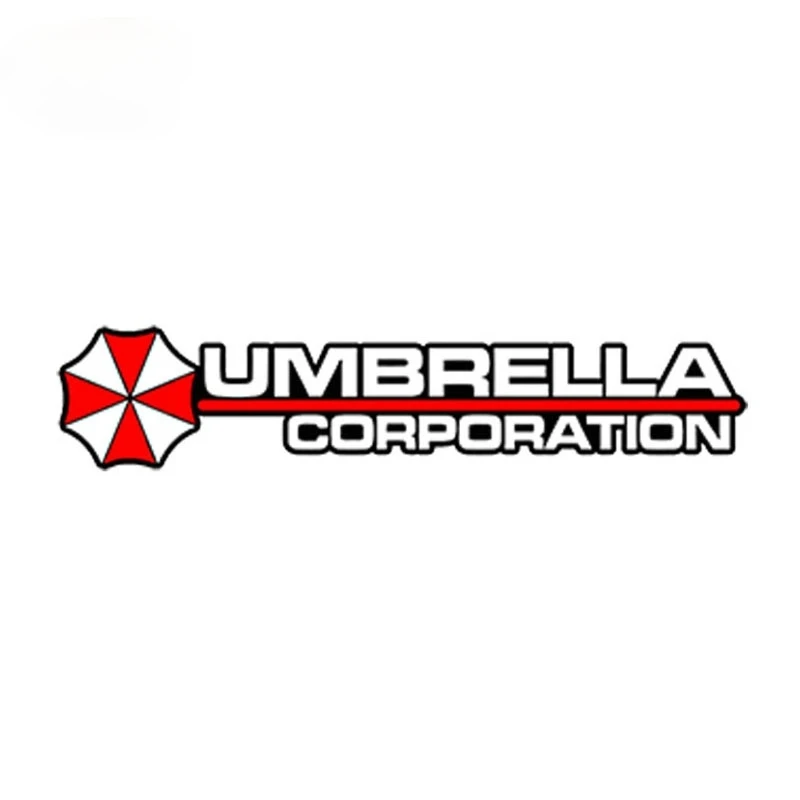 

13cm X 3cm Car Styling Umbrella Corporation Hive Die Cut Logo Red Umbrella Vinyl Decal JDM Car Sticker Motorcycle Sticker