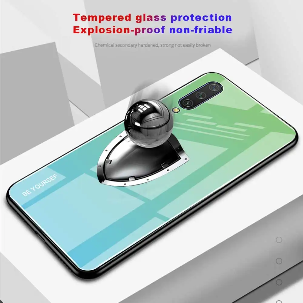 Для Xiaomi Mi A3 Lite чехол из закаленного стекла противоударный защитный для телефона
