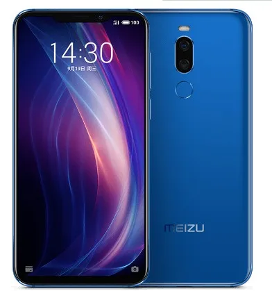 Синий Глобальная версия Meizu X8 4GB 64GB 4G LTE мобильный телефон Snapdragon 710 Восьмиядерный 6,15 ''2220x1080 P распознавание лица разблокировка ЕС зарядное устройство - Цвет: Синий